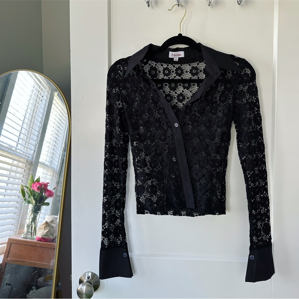 Black lace top
